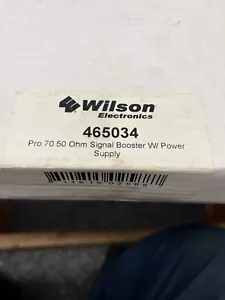 Wilson 465034 Pro 70 50 ohm Signal Booster w/pwr supply Open Box NEVER USED - Picture 1 of 3