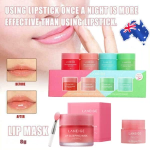 4Pcs Laneige Lip Sleeping Mask Mini Set Hydrated Maintenance Lip Balm Lip Mask - Picture 1 of 12