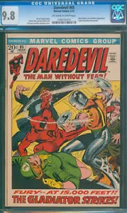 DAREDEVIL #85 🌟 CGC 9.8 🌟 Gladiator & Black Widow Appearance Marvel Comic 1972 - Picture 1 of 2