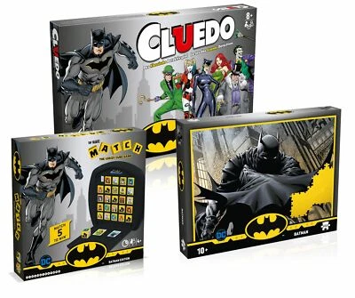 Winning Moves Batman BUNDLE - Clue + Match + Puzzle Juego De Mesa Paquete - Imagen 1 de 4