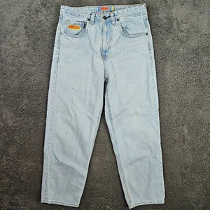 Pantalones de mezclilla rectos Empyre 30 azul lavado claro calce relajado patinador grunge de colección Y2K para hombre - Imagen 1 de 12