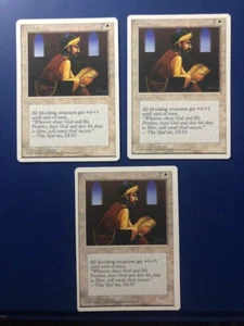 3x Piety 4th Edition Magic Cards LP, FREE SHIPPING - Picture 1 of 2