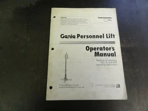 Genie Personnel Lift Operator's Manual 29787 First Edition, Second Printing - Picture 1 of 5
