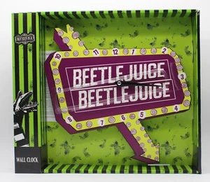 Beetlejuice Metal Wall Clock Analog - Peers Hardy - New - Imagen 1 de 2