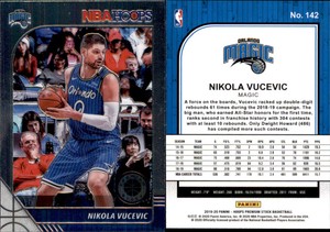 2019 Hoops Premium Stock #142 Nikola Vucevic - Near mint or better