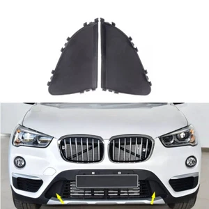 Pair Front Bumper Center Lower Grille Closed Cover For BMW X1 F48 F49 2016-2019 - Picture 1 of 6