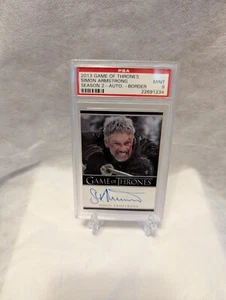 Game of Thrones Season 2 2013 Simon Armstrong as Qhorin Halfhand Auto PSA 9 Pop2 - Picture 1 of 2