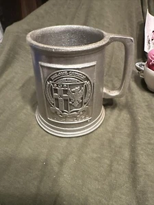Vintage Delone Catholic 1947-1972 pewter mug. Appx 3.5 Inches Tall. - Picture 1 of 24