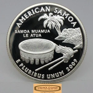 2009-S Silver Proof Quarter American Samoa - #C35380NQ - Picture 1 of 2