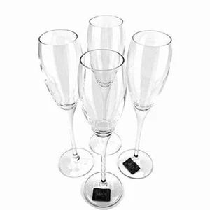 Mikasa Champagne Flute Glass Oenologue Clear Stemware 10 1/8 4Pc Set - Picture 1 of 8