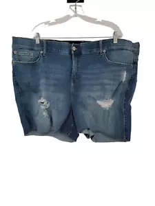 Torrid Plus Size 28 Womens Jean Shorts 5 inch Bombshell Stretch High Rise NWT - Picture 1 of 7