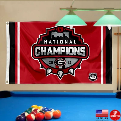 Georgia BANDERA 3X5 Bulldogs Fútbol Nuevo Bull Dog Bull Dogs Campeones Nacionales Foto 1 de 4