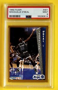 Shaquille O’Neal 1992-93 Fleer PSA 9 Mint Rookie NBA Graded Card #401