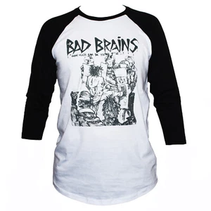 Bad Brains Hardcore Punk Rock T shirt 3/4 Sleeve Baseball Unisex - Picture 1 of 2