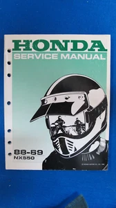 Honda 1988 1989 NX650 Original Factory Service Manual F439 - Picture 1 of 7