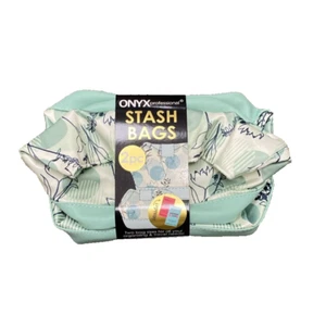 ONYX Stash Bag with 2 Piece Set for Ready-to-go Makeup Essentials - Picture 1 of 3