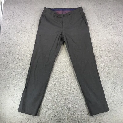 Incotex Dress Pants Mens 32x30 Gray Super 100s Slowear Slacks Wool Trousers - Image 1 of 4