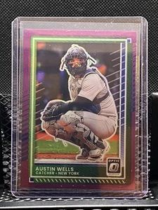 Austin Wells 2025 Donruss Optic Purple #47/49 - Yankees - Picture 1 of 2