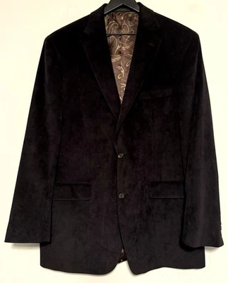 Blazer Lauren Ralph Lauren negro pana para hombre talla 44 L negro cachemir nuevo sin etiquetas Foto 1 de 4