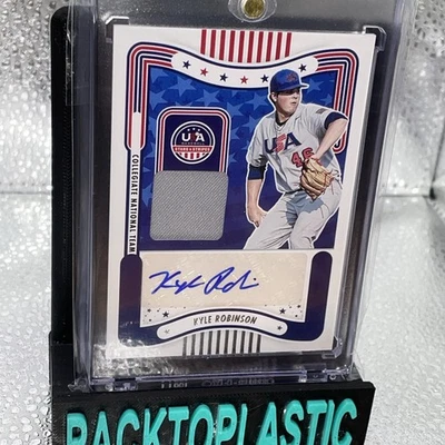 2024 Stars & Stripes - Kyle Robinson - #SM-KR Collegiate Auto Relic B3 - Image 1 of 2