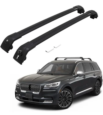 Barras transversales para portaequipajes de techo para Lincoln Aviator 2019-2025 | Carga 165 lb | Carga/Kayak Foto 1 de 4