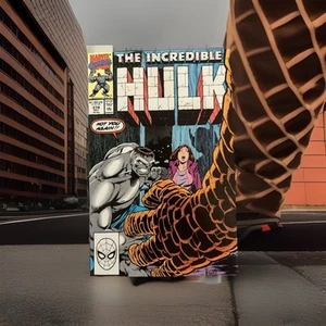 Incredible Hulk #374 (1990, Marvel)MINT-Rare Grey Hulk Cover-Dale keown Art- - Picture 1 of 9