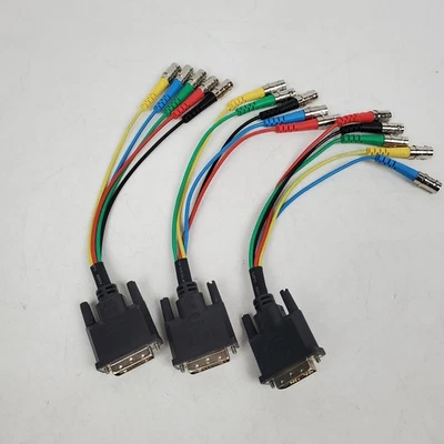 (3x) Adaptador Extron SY DVIAM-RGBHVF 6" coleta DVI-A macho a BNC hembra Foto 1 de 4