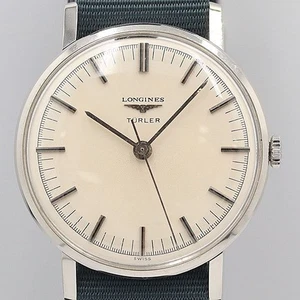 Longines Twin Barrel L.990 usato limitato a 300 pezzi L2.630.6 bianco K18WG Soli - Foto 1 di 4
