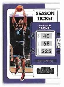 2021-22 Panini Contenders #79 Harrison Barnes Sacramento Kings - Picture 1 of 2