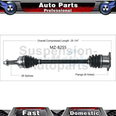 Половинный вал шарнирного соединения задней правой оси подходит для Mazda Miata 1990 1991 1992 1993 годов выпуска - Изображение 1 из 2