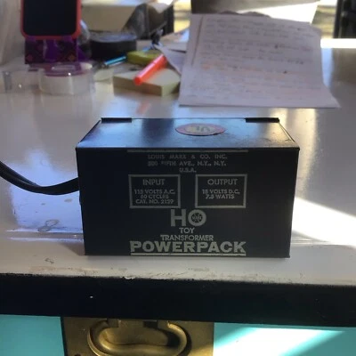 Louis Marx HO Toy Transformer Power Pack 2129 18V DC USA Vintage - Image 1 of 2