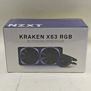New NZXT Kraken X63 RGB 280MM Liquid Cooler RL-KRX63-R1 - Picture 1 of 6