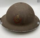 WW2 British NFS National fire service helmet No 80 Inside Rim