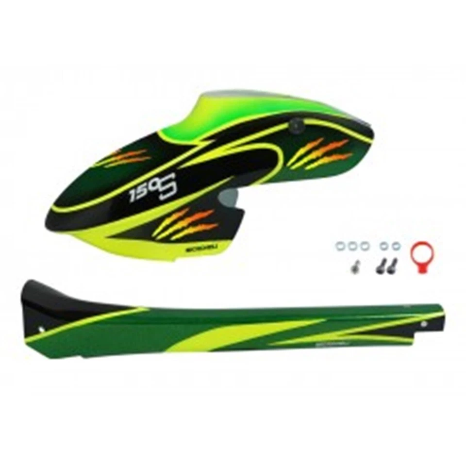 Microheli Aerógrafo Fibra de Vidrio Verde Arañazo Fuselaje - HOJA 150 S / Inteligente Foto 1 de 1