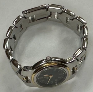 FENDI 980L Black dial Two-tone Stainless Steel 26mm Ladies Quartz Watch Warranty - Picture 1 of 22