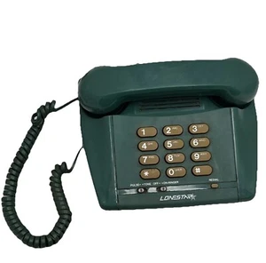 Lonestar Push Button Phone - Model 989 Green Retro Vintage Modern Style W/ Cord - Picture 1 of 7