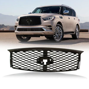 623105ZA1A Front Bumper Upper Grille Grill For 2015-2018 INFINITI QX80 Black - Picture 1 of 10
