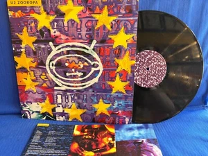 U2 ZOOROPA ISLAND / 2 INSERTS. ORIGINAL EUROPE LP NEAR MINT - Picture 1 of 4