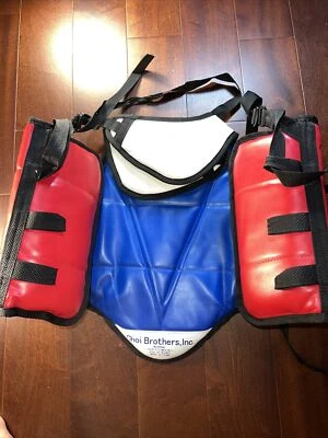 Karate Youth Chest Guard Vest Kick Boxing Protector Martial Arts Equipment Armor - Image 1 of 4