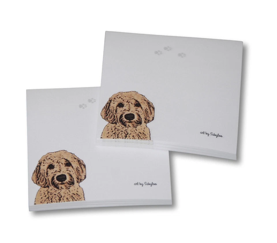 Bloc de notas adhesivas Labradoodle rubio - 100 hojas Foto 1 de 1