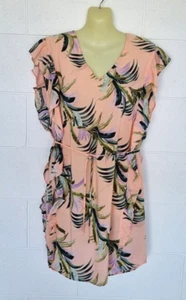 SEAFOLLY Size XS (8) EC ) casual slip on V-neck print dress - Picture 1 of 9