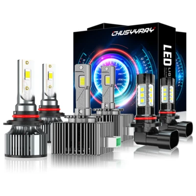 Kit de faros LED de haz alto bajo bombilla antiniebla para Mercury Montego 2005-07 Foto 1 de 4