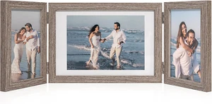 5X7 Picture Frame 3 Picture Frames 4X6 5X7 Photo Frames Trifold Triple Collage R - Picture 1 of 12