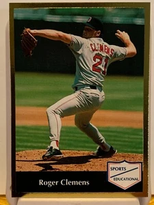 Roger Clemens 1991 Sports Educational Baseball Card #3 - Picture 1 of 2