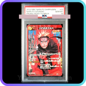 PSA 10 MIRACLE BATTLE CARDDASS NARUTO SHIPPUDEN Promo Kishimoto Firmado 17 2012 - Imagen 1 de 2