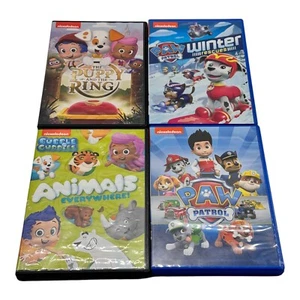 Nickelodeon DVD 4 LOT : Paw Patrol, Bubble Guppies, Puppy And The Ring with Toys - Foto 1 di 7