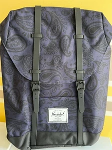 Neu Herschel Retreat 15" Rucksack Paisley Peacoat lila schwarz - Bild 1 von 5