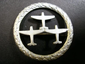 GERMAN MILITARY AIRPLANE SQUADRON  PIN BUTTON VERY RARE *EXCELLENT*SHEET METAL - Picture 1 of 5