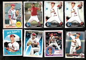 (27) JACK FLAHERTY 2016-21 Lote Bowman Optic Topps Donruss con INSERTOS MENORES COMO NUEVO - Imagen 1 de 4