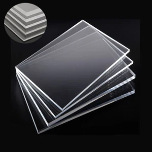 1/2/4x Foglio Acrilico Trasparente Taglio Laser Plastica Vetro Spessore 2/4/5/6/8/10mm - Foto 1 di 10